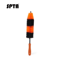 SPTA Car Rim & Wheel Cleaning Brush,Soft Bristle Small Long Car Tire Detailing Washing Tool for Exhaust Tips Engine, Vehicle Motorcycles Auto Truck SUV RV, No Scratches