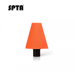 SPTA Orange M14 Polishing Cone, Car Wheel Hub Rotary Poliher Buffing Sponge Pads , Polishing Ball,Car Buffers and Polishers Cone Pad for Drill, Attaches to Rotary Tool
