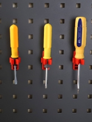 SPTA OT027 Round Card Hook Plastic Scraper Red Hook Made With Plastic Bristle For Holding Various Tools&Sprayer and Microfiber Cloth