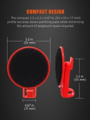 SPTA OT028 Polishing Pad Hook Plastic Scraper Red Hook Made With Plastic Bristle For Holding Various Tools&Sprayer and Microfiber Cloth