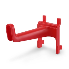 SPTA OT026 Large Single Hook Plastic Scraper Red Hook Made With Plastic Bristle For Holding Various Tools&Sprayer and Microfiber Cloth