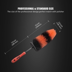 SPTA Car Rim & Wheel Cleaning Brush,Soft Bristle Large Long Car Tire Detailing Washing Tool for Exhaust Tips Engine, Vehicle Motorcycles Auto Truck SUV RV, No Scratches