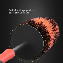 SPTA Car Rim & Wheel Cleaning Brush,Soft Bristle Small Long Car Tire Detailing Washing Tool for Exhaust Tips Engine, Vehicle Motorcycles Auto Truck SUV RV, No Scratches
