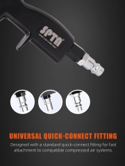 SPTA Air Blow Gun Car Interior Cleaning Gun High Pressure Car Detailing Cleaning Tool with Nozzle and Auto Detailing Dusting Brush for Quickly Blasts Dirt and Dust from Surface