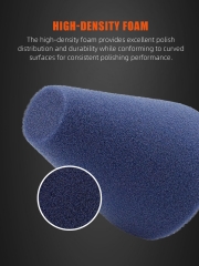 SPTA Blue 6mm Shank Polishing Cone, Car Wheel Hub Drill Buffing Sponge Pads , Polishing Ball,Car Buffers and Polishers Cone Pad for Drill, Attaches to Standard Household Drill