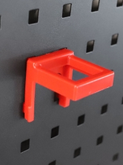 SPTA OT030 Sprayer and Microfiber Cloth Hook Plastic Scraper Red Hook Made With Plastic Bristle For Holding Various Tools&Sprayer and Microfiber Cloth