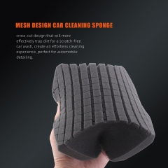 SPTA MT045 Car Wash Sponge, Foam Grid Car Wash Sponge for Soap and Rinseless Washing, Cross-Cut, Easy Grip, Large Sponge. Durable, Soft, Scratch-Free Car Cleaning and Detailing
