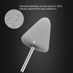 SPTA Mini Polishing Pads Set,5Pcs Gray Flexible Shaft Cone Polishing Pad Set,Car Detailing Pads For Small Area for Flexible Shaft & Drill Attachment