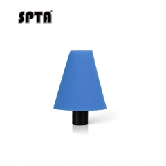 SPTA Blue M14 Polishing Cone, Car Wheel Hub Rotary Poliher Buffing Sponge Pads , Polishing Ball,Car Buffers and Polishers Cone Pad for Drill, Attaches to Rotary Tool