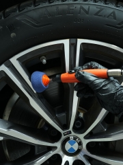 SPTA Mini Polishing Pads Set,5pcs Blue Flexible Shaft Flat Polishing Pads Set,Car Detailing Pads For Small Area for Flexible Shaft & DrillAttachment