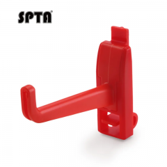 SPTA OT025 Medium Hook Plastic Red Hook Made With Plastic Bristle For Holding Various Tools&Sprayer and Microfiber Cloth