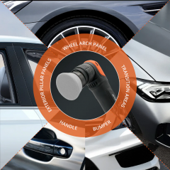 SPTA 5Pack 2Inch Gray Light Cut & Polish Pad for Car Buffer Polisher Compound Polishing, Buffing, Compounding, And removal of ultra-fine swirl marks, car wash scratches, and hazing, leaving a swirl-free gloss finish For Car Detailing, Tight Areas and Sma