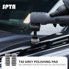SPTA 10Pack 1Inch Gray Light Cut & Polish Pad for Car Buffer Polisher Compound Polishing, Buffing, Compounding, And removal of ultra-fine swirl marks, car wash scratches, and hazing, leaving a swirl-free gloss finish For Car Detailing, Tight Areas and Sm