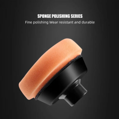 SPTA 2Pack 3Inch Orange Heavy Cut Polishing Pad for Car Buffer Polisher Compound Polishing Sponge Pads, Compounding, Polishing,Remove 1200#/1500# Sanding Marks For Car Detailing, Tight Areas and Small Spaces