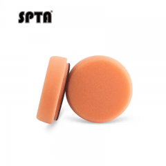 SPTA 2Pack 3Inch Orange Heavy Cut Polishing Pad for Car Buffer Polisher Compound Polishing Sponge Pads, Compounding, Polishing,Remove 1200#/1500# Sanding Marks For Car Detailing, Tight Areas and Small Spaces