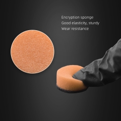 SPTA 10Pack 12.5MM Orange Heavy Cut Polishing Pad for Car Buffer Polisher Compound Polishing Sponge Pads, Compounding, Polishing,Remove 1200#/1500# Sanding Marks For Car Detailing, Tight Areas and Small Spaces