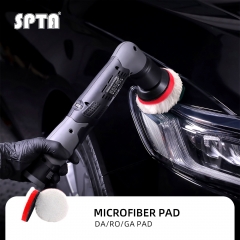 SPTA 2Pack 3Inch Microfiber Pads, T20 Microfiber Finishing Pads to Remove Fine Scratches, Car Wash Scratches and Holograms for Dual Action Car Polisher Finishing Polishing Waxing