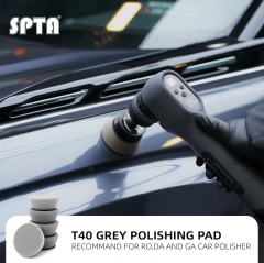 SPTA 5Pack 2Inch Gray Light Cut & Polish Pad for Car Buffer Polisher Compound Polishing, Buffing, Compounding, And removal of ultra-fine swirl marks, car wash scratches, and hazing, leaving a swirl-free gloss finish For Car Detailing, Tight Areas and Sma