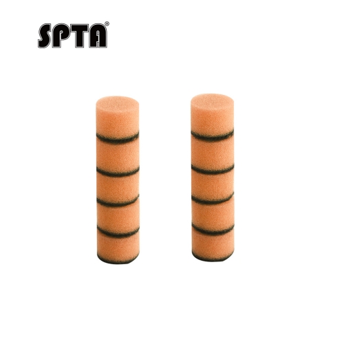 SPTA 10Pack 12.5MM Orange Heavy Cut Polishing Pad for Car Buffer Polisher Compound Polishing Sponge Pads, Compounding, Polishing,Remove 1200#/1500# Sanding Marks For Car Detailing, Tight Areas and Small Spaces