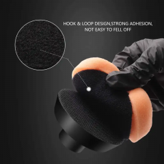 SPTA 2Pack 3Inch Orange Heavy Cut Polishing Pad for Car Buffer Polisher Compound Polishing Sponge Pads, Compounding, Polishing,Remove 1200#/1500# Sanding Marks For Car Detailing, Tight Areas and Small Spaces
