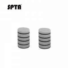 SPTA 10Pack 1Inch Gray Light Cut & Polish Pad for Car Buffer Polisher Compound Polishing, Buffing, Compounding, And removal of ultra-fine swirl marks, car wash scratches, and hazing, leaving a swirl-free gloss finish For Car Detailing, Tight Areas and Sm
