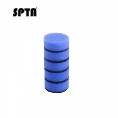 SPTA 5Pack 2Inch Blue Medium Cut Polishing Pad for Car Buffer Polisher Compound Polishing Sponge Pads Compounding, Polishing,Remove 1500#/2000# Sanding Marks For Car Detailing, Tight Areas and Small Spaces