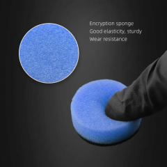 SPTA 5Pack 25MM Blue Medium Cut Polishing Pad for Car Buffer Polisher Compound Polishing Sponge Pads Compounding, Polishing,Remove 1500#/2000# Sanding Marks For Car Detailing, Tight Areas and Small Spaces