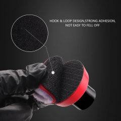 SPTA 5Pack 2Inch Wool Polishing Pad, T140 Purple Heavy Cut Wool Pad to Remove 1200#/1500# Sanding Disc Marks, Deep Scratches, Orange Peel and Heavy Oxidation for Automotive, Car, RV, Motorbike & Boat
