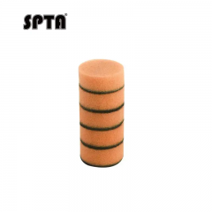 SPTA 5Pack 25MM Orange Heavy Cut Polishing Pad for Car Buffer Polisher Compound Polishing Sponge Pads, Compounding, Polishing,Remove 1200#/1500# Sanding Marks For Car Detailing, Tight Areas and Small Spaces