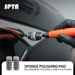 SPTA 10Pack 1Inch Gray Light Cut & Polish Pad for Car Buffer Polisher Compound Polishing, Buffing, Compounding, And removal of ultra-fine swirl marks, car wash scratches, and hazing, leaving a swirl-free gloss finish For Car Detailing, Tight Areas and Sm