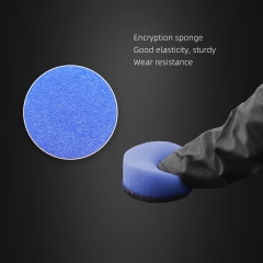 SPTA 10Pack 12.5MM Blue Medium Cut Polishing Pad for Car Buffer Polisher Compound Polishing Sponge Pads Compounding, Polishing,Remove 1500#/2000# Sanding Marks For Car Detailing, Tight Areas and Small Spaces