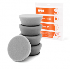 SPTA 5Pack 2Inch Gray Light Cut & Polish Pad for Car Buffer Polisher Compound Polishing, Buffing, Compounding, And removal of ultra-fine swirl marks, car wash scratches, and hazing, leaving a swirl-free gloss finish For Car Detailing, Tight Areas and Sma