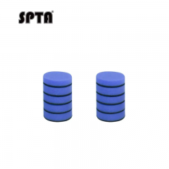 SPTA 10Pack 1Inch Blue Medium Cut Polishing Pad for Car Buffer Polisher Compound Polishing Sponge Pads Compounding, Polishing,Remove 1500#/2000# Sanding Marks For Car Detailing, Tight Areas and Small Spaces