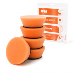 SPTA 5Pack 2Inch Orange Heavy Cut Polishing Pad for Car Buffer Polisher Compound Polishing Sponge Pads, Compounding, Polishing,Remove 1200#/1500# Sanding Marks For Car Detailing, Tight Areas and Small Spaces
