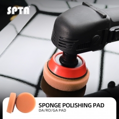 SPTA 2Pack 3Inch Orange Heavy Cut Polishing Pad for Car Buffer Polisher Compound Polishing Sponge Pads, Compounding, Polishing,Remove 1200#/1500# Sanding Marks For Car Detailing, Tight Areas and Small Spaces