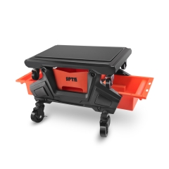 SPTA Modular Detailing Creeper Seat, Mobile Rolling Utility Creeper Seat for Mechanics & Detailers With Storage Trays for Tools