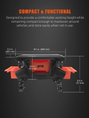 SPTA Modular Detailing Creeper Seat, Mobile Rolling Utility Creeper Seat for Mechanics & Detailers With Storage Trays for Tools