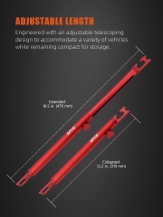 SPTA Aluminium Car Polishing Detail Support Rod Scalable Rod for Car Detailing