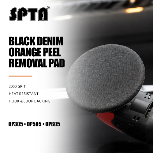 SPTA 5inch(125mm) 2000# Premium Denim Pad Orange Peel Removal Polishing Pad For Car Polisher