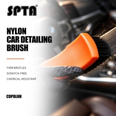 SPTA Car Cleaning Brush Fabric Brush Nylons Handle Auto Upholstery Cleaning Brush