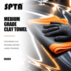 SPTA Clay Bar Towel Auto Care Fine Grade Microfiber Clay Towel Automotive Detailing Towel Clay Bar Alternative For Car Detailing