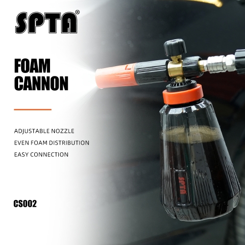 SPTA CS002 1Pc 335*150*125mm Car Foam Cannon,Pressure Washer Nozzle Tips, Foam Sprayer Cordless Pump Foam Cannon