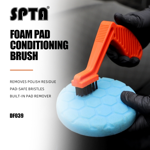 SPTA Polishing Disc Cleaning Brush Buffing Sponge Pads Cleaning Brush Remove Wax Residue Foam Pad Conditioning Tool