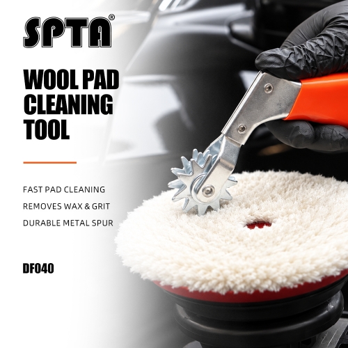 SPTA Wool Buffing Pad Cleaner Spur Tool For Revitalizing Polisher Compound Pads Buffing Pads Bonnet Cleaning Tool