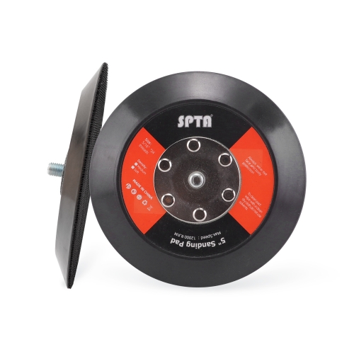 SPTA 6"(150mm) Backing Pad Hook and Loop Backing Plate 5/16"-24 Thread DA Air Random Orbital Sander/Polisher Backing Pad for Sanding Finishing Polishing Buffing
