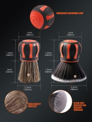 SPTA Car Detail Brush, 2 Piece Small Car Detail Curve Ball Brush Set for Interior Seats Tires & Air Vent Cleaning Soft Dust Remover, Covers Large Area Inside or Outside Vehicles