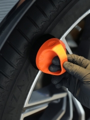 SPTA Tire Soft Shine Applicator Brush, Reusable Tire Shine Applicator Brush, Soft Bristle Tool for Application, Ergonomic Grip,Mess-Free Gel & Liquid Tire Dressing Brush for Trim and Rubber Surfaces