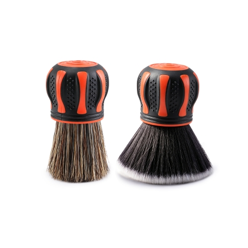 SPTA Car Detail Brush, 2 Piece Small Car Detail Curve Ball Brush Set for Interior Seats Tires & Air Vent Cleaning Soft Dust Remover, Covers Large Area Inside or Outside Vehicles