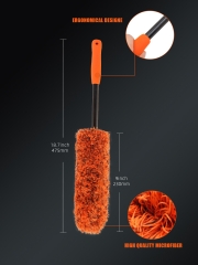 SPTA Car Wheel Brush, Microfibre Rim Brush , Rim Cleaner Brush for Wheel Cleaning, Wheel Cleaning Brush for All Wheel Types