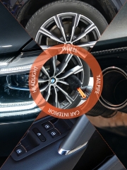 Car Wheel Brush, SPTA Wheel and Rim Cleaning Brush, Soft Natural Bristle Detailing Tool for Tires, Exhausts & Delicate Surfaces, Wheel Cleaner Brush to Safely Clean Brake Dust, Grime and Dirt